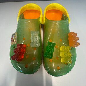 NWOT Haribo CROCS w/ Gummy Bear Jibbitz Size Men's 9 Women's 11